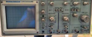 Image of an oscilloscope